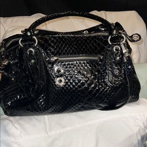 Jessica Simpson Black Alligator bag